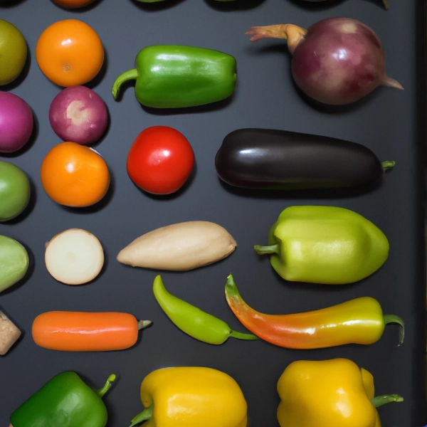 Mesa de vegetales preparandos para hacer una receta